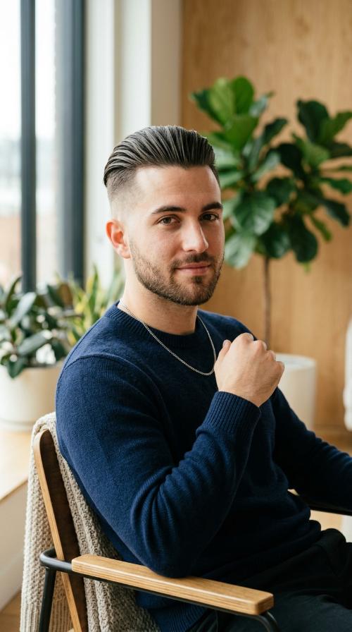 The Slicked-Back Undercut