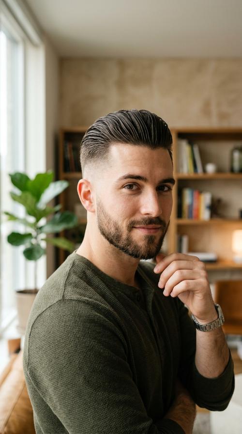 The Slicked Back Undercut