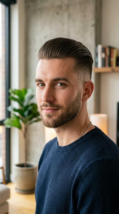 The Slicked-Back Undercut