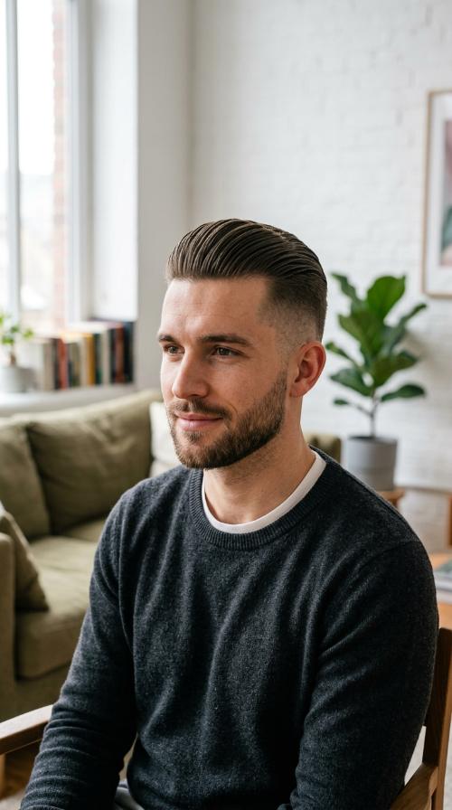 The Slicked Back Undercut