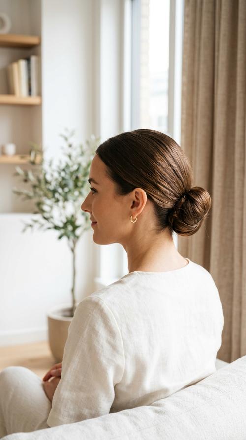 The Sophisticated Low Sleek Bun