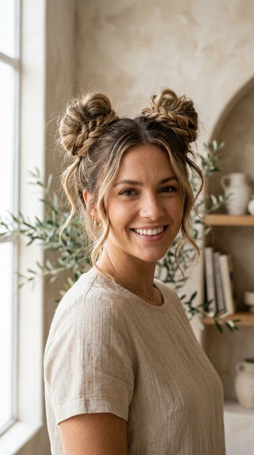 The Space Buns with a Twist
