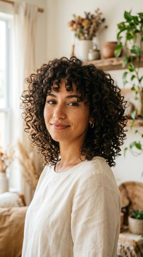 The Tapered Curly Midi