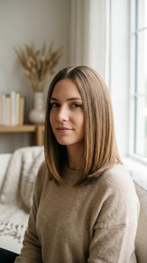 The Tapered Mid-Length Straight Cut