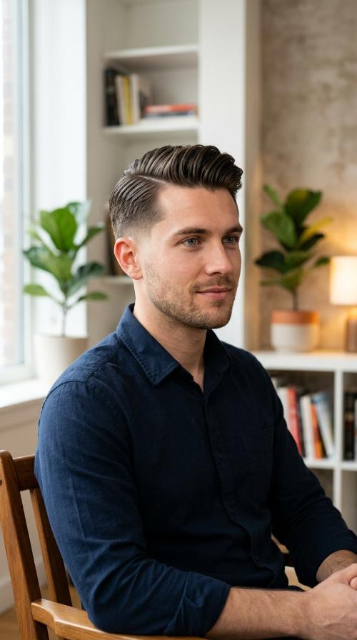 The Tapered Side Part