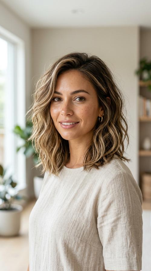 The Textured Lob (Long Bob)