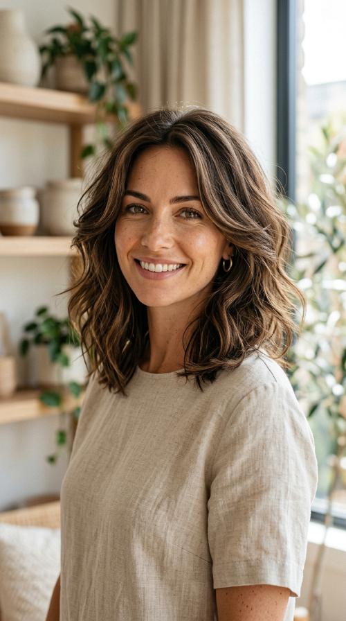 The Textured Lob with Face-Framing Layers
