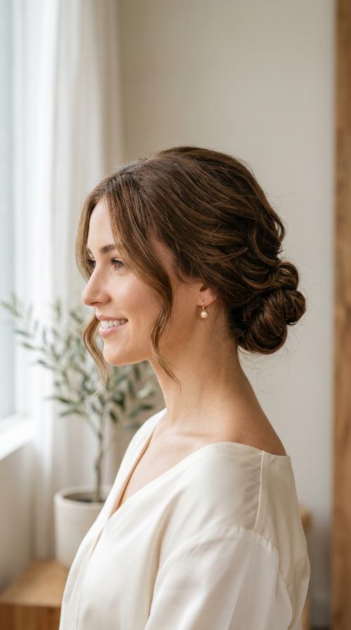 The Textured Low Bun