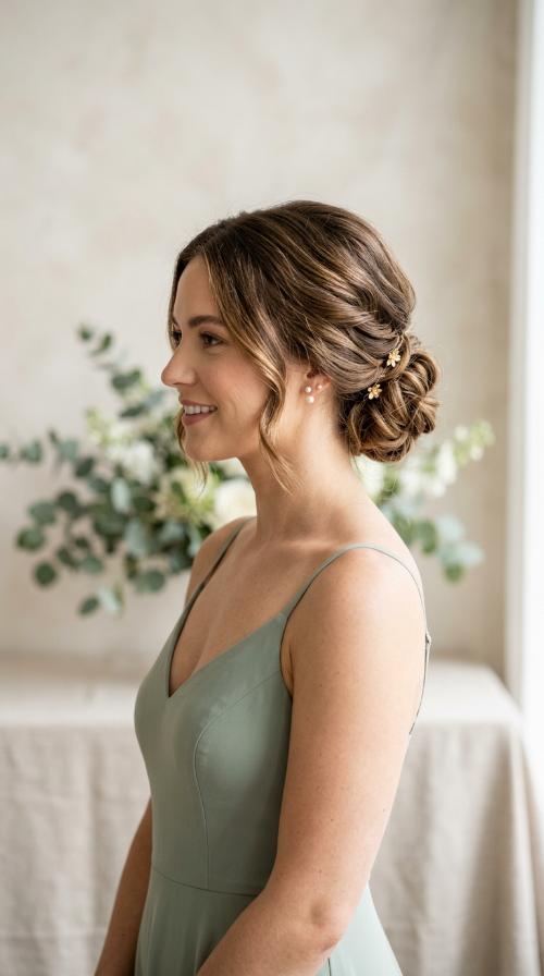 The Textured Low Bun