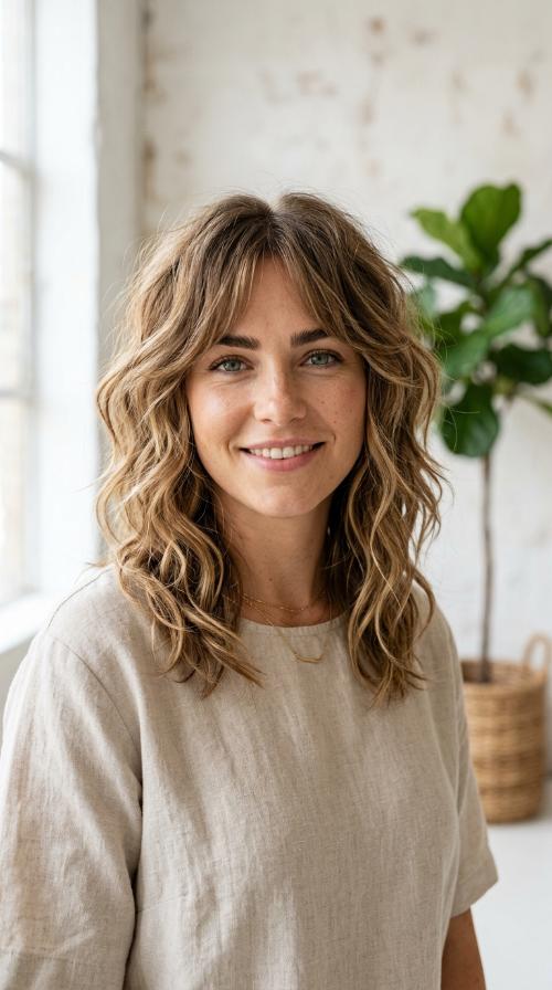 The Textured Mid-Length Shag with Micro-Layers