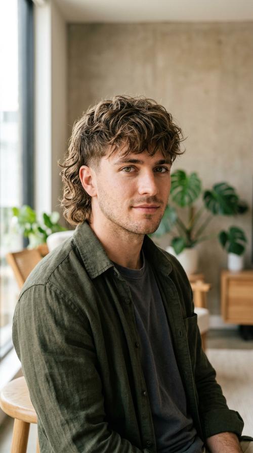 The Textured Modern Mullet