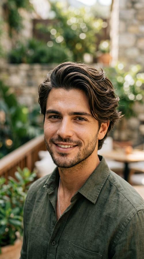 The Textured Side Part with Volume