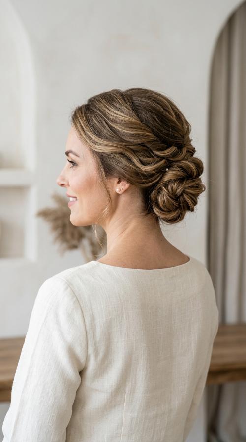 The Textured Twisted Chignon