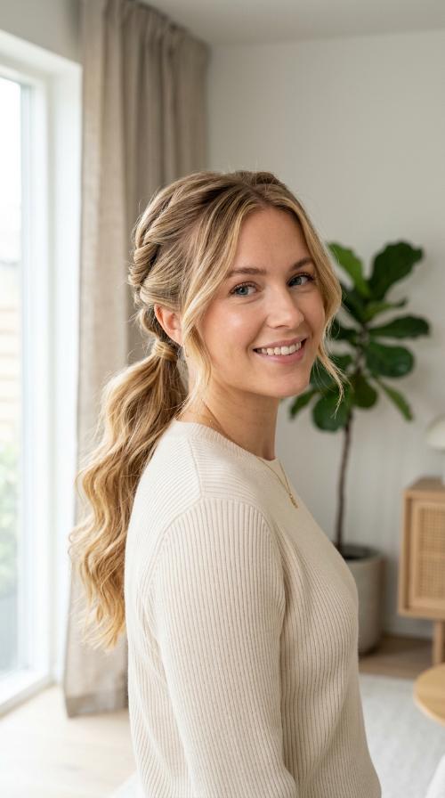 The Triple Twisted Ponytail