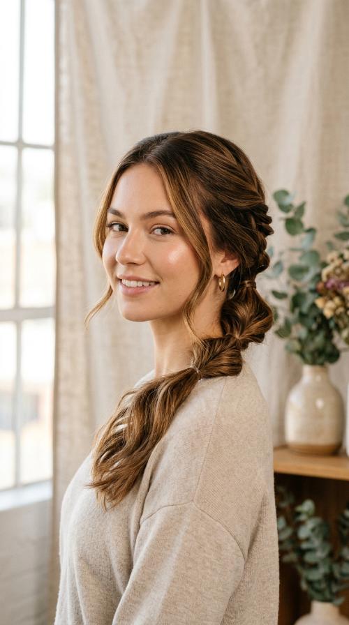 The Triple Twisted Ponytail