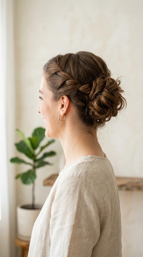 The Twisted Crown Bun