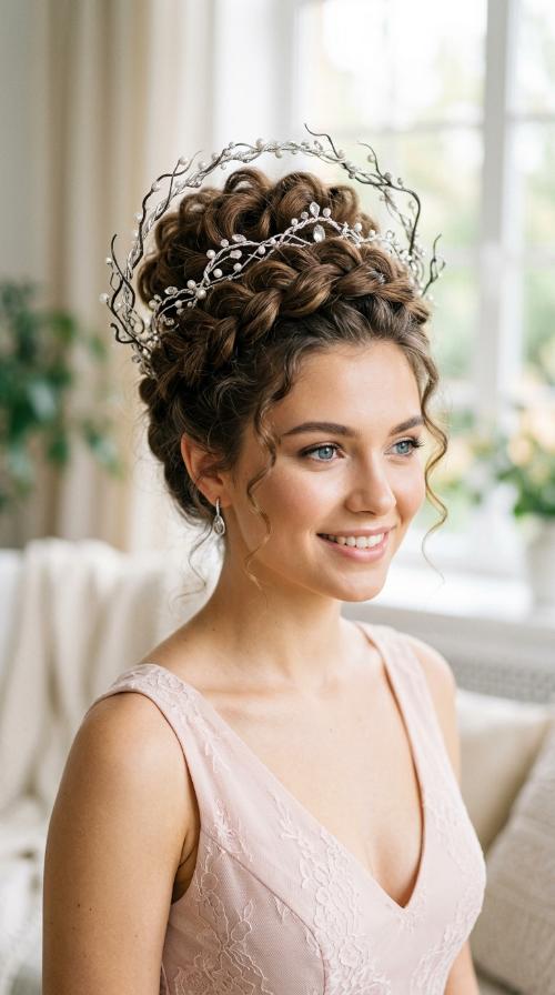 The Twisted Halo Crown with Tendrils