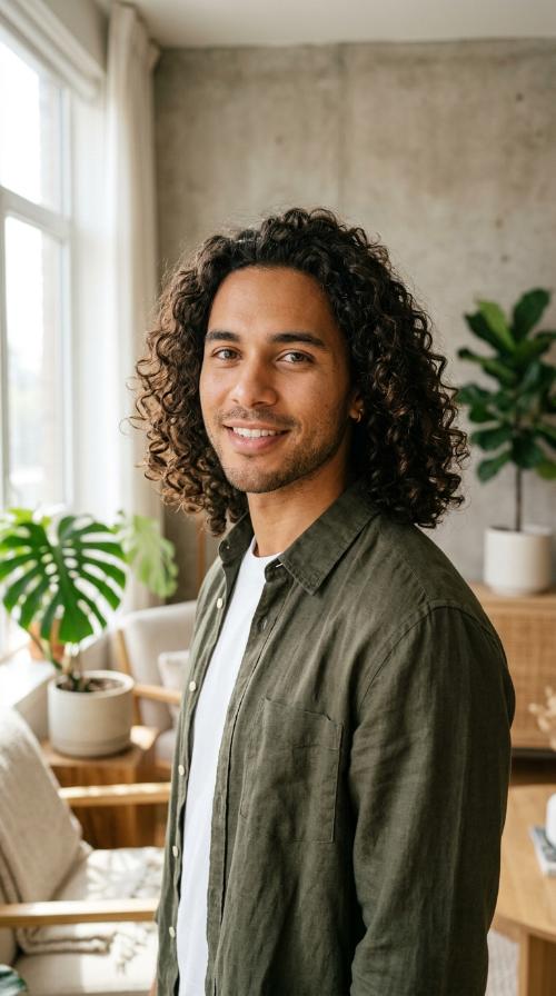 The Voluminous Curly Lob