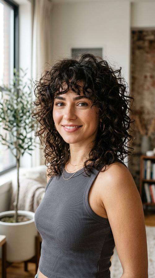 The Voluminous Curly Shag
