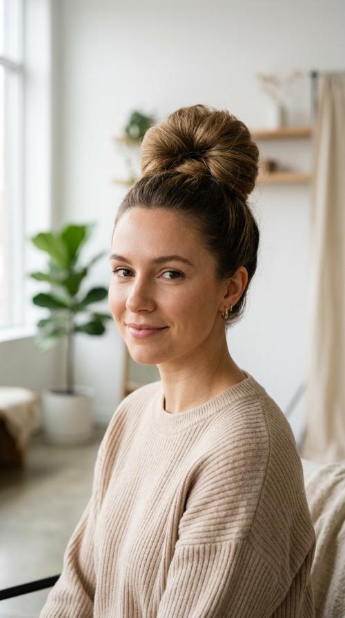 The Voluminous High Bun