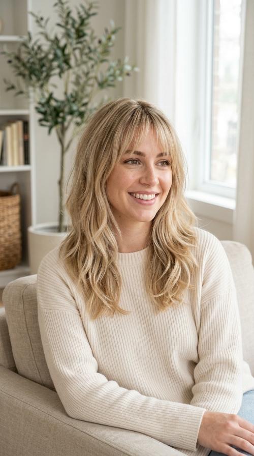 The Wispy Layered Cut with Bangs