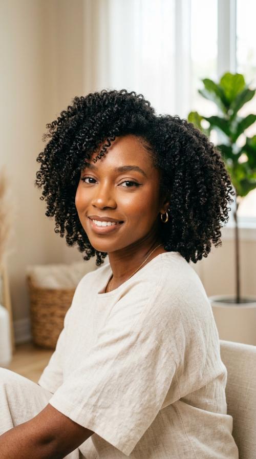 Tight Afro-Textured Coils