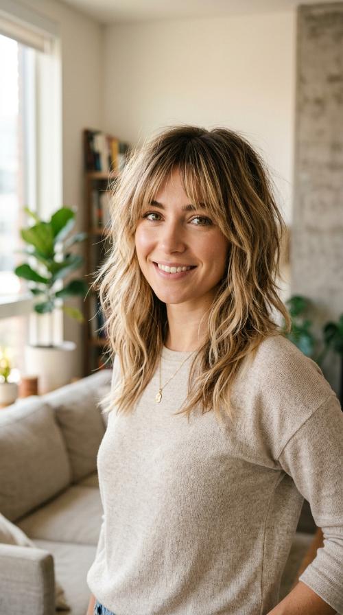 Tousled Razor-Cut Layers