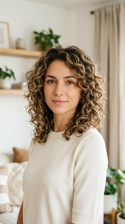 Tousled Shoulder-Length Shag