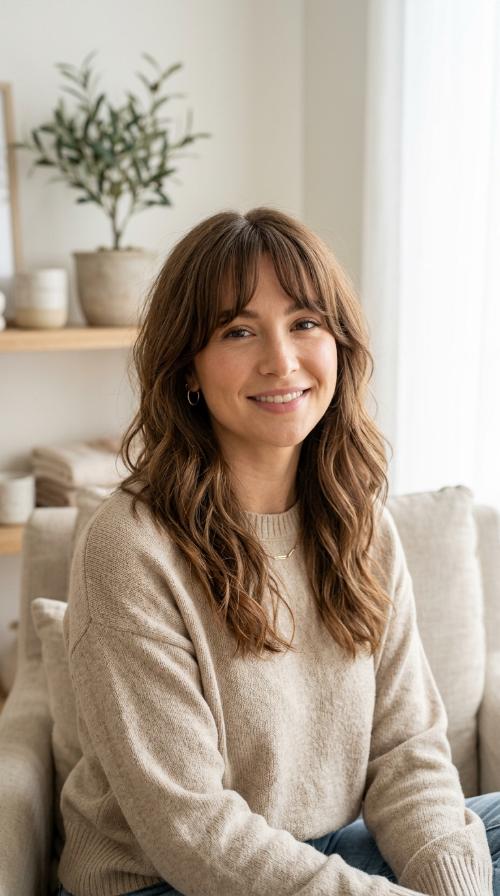 Trendy Bottleneck Bangs