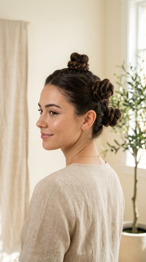 Triple Mini Buns