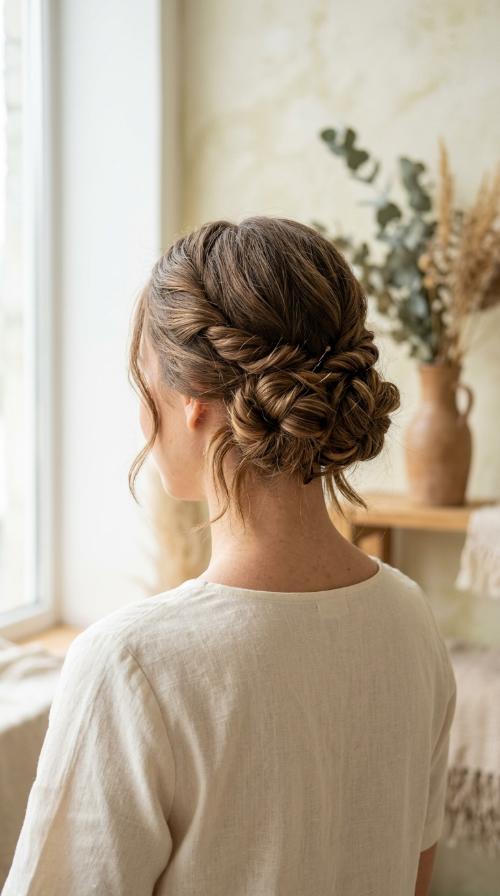 Triple Twisted Low Buns