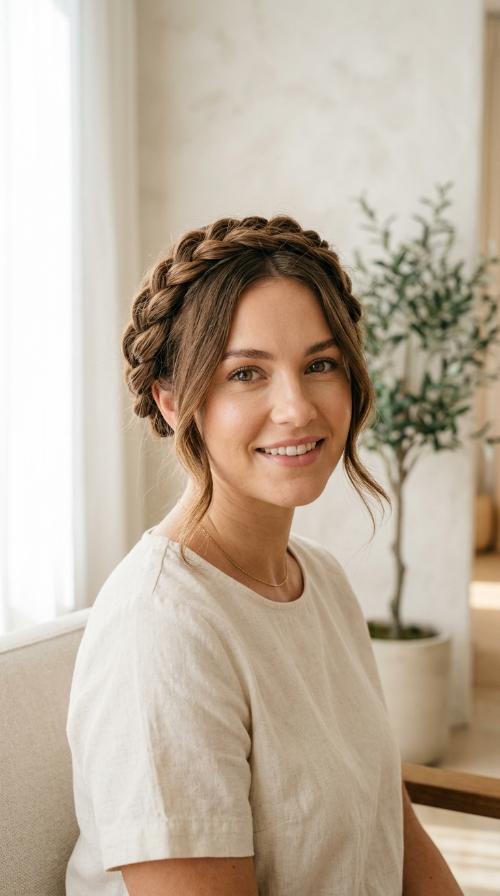 Twisted Crown Braid