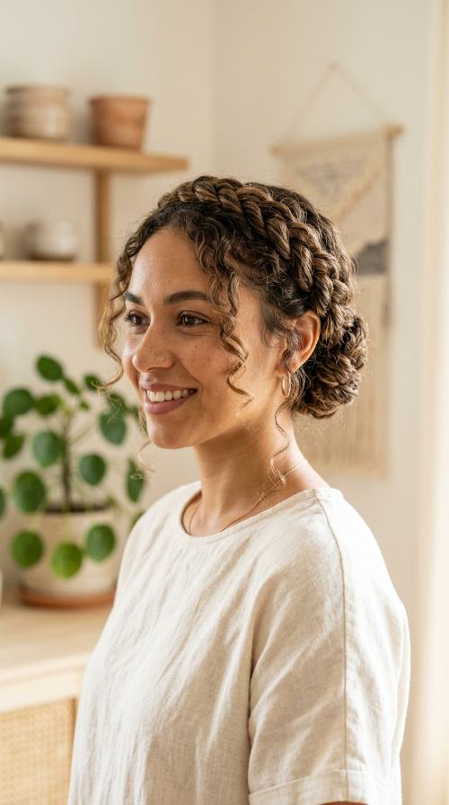 Twisted Crown Braid