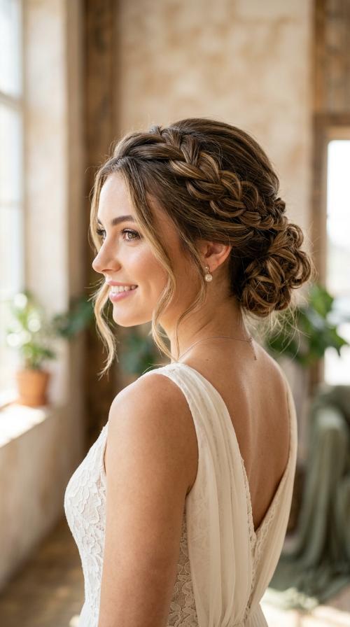 Twisted Crown Updo
