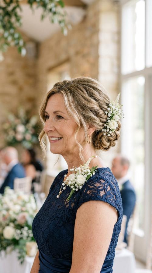 Twisted Floral Chignon