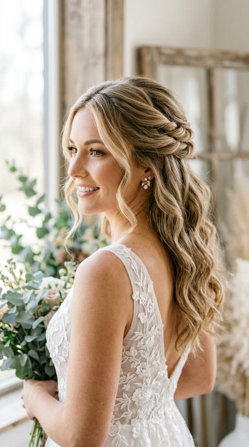 Twisted Half-Up Style