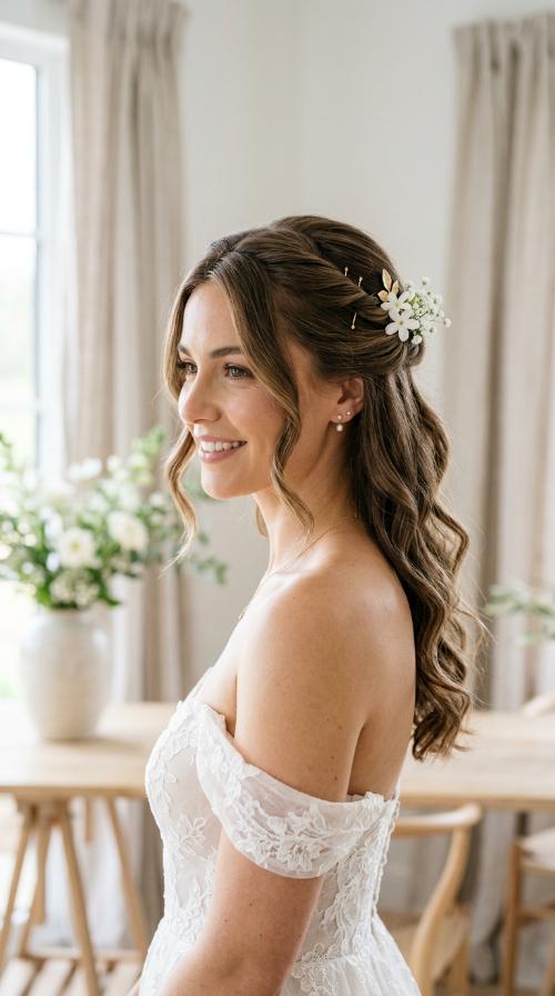 Twisted Half-Up Style