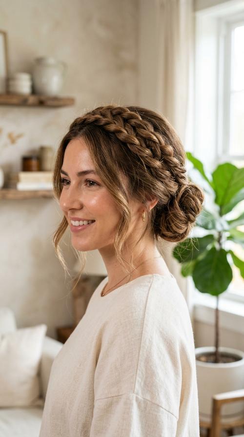 Twisted Halo Updo