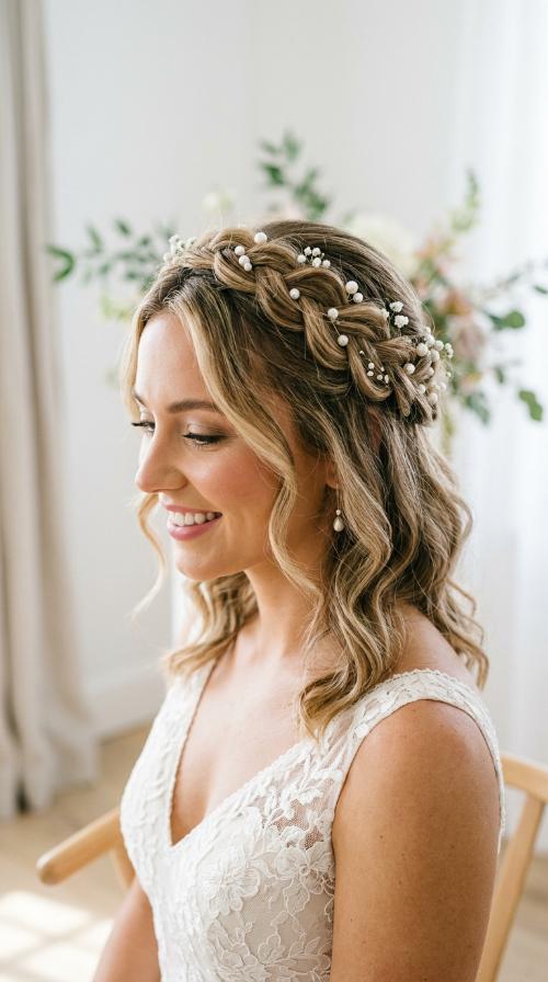 Twisted Halo with Pearl Accents