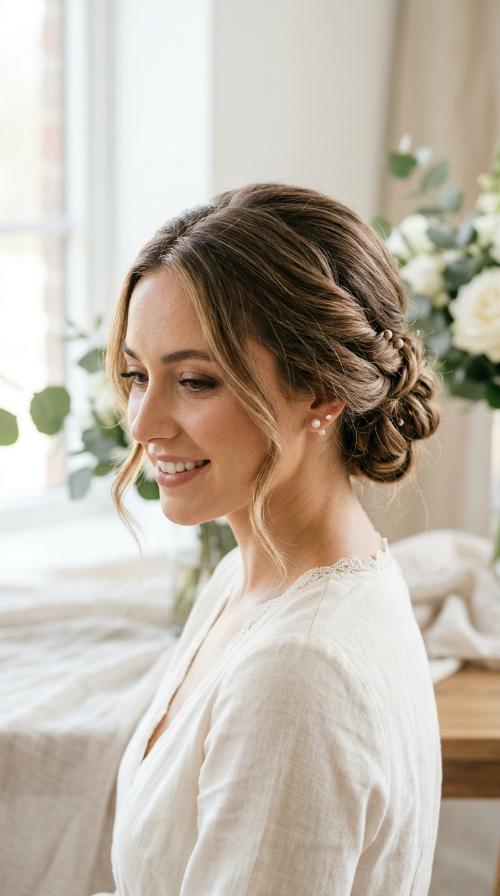 Twisted Low Knotted Bun