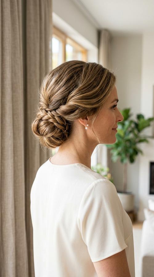 Twisted Low Pony-Bun