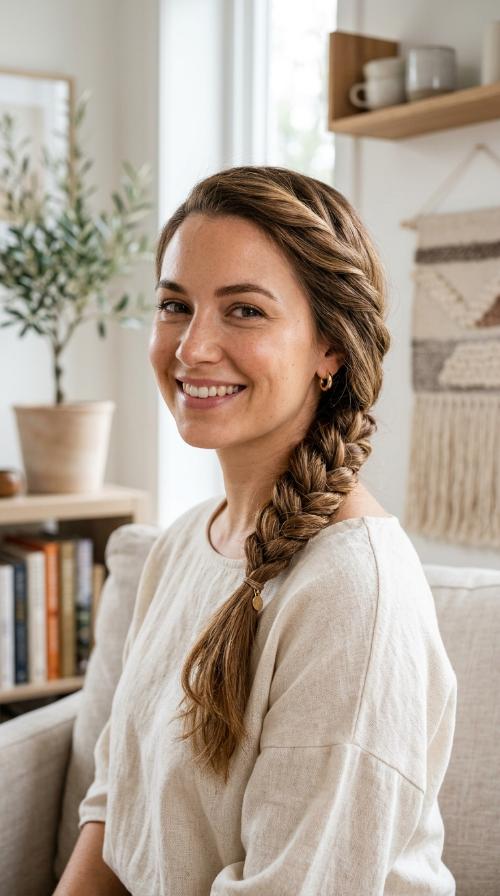 Twisted Side Braid