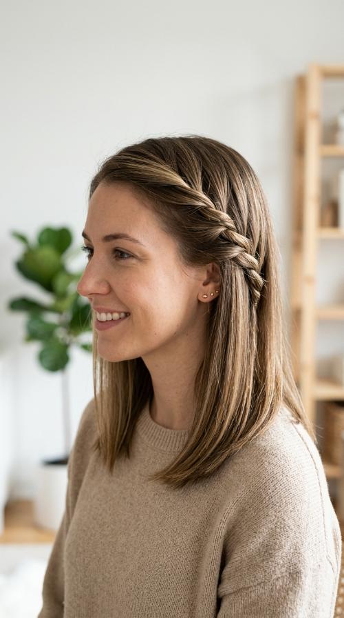 Twisted Side Braid Accent