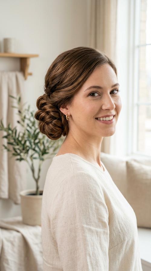 Twisted Side Bun