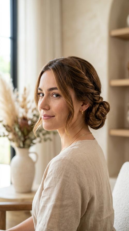 Twisted Side Bun