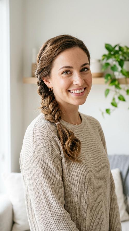 Twisted Side Ponytail