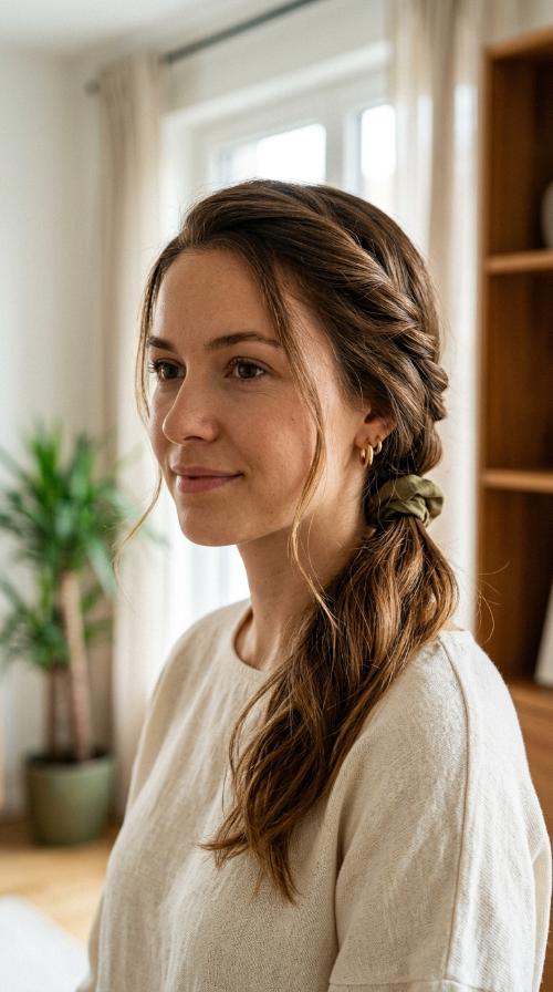 Twisted Side Ponytail