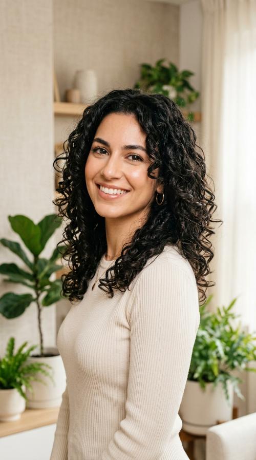 U-Cut Layers for Curly Hair