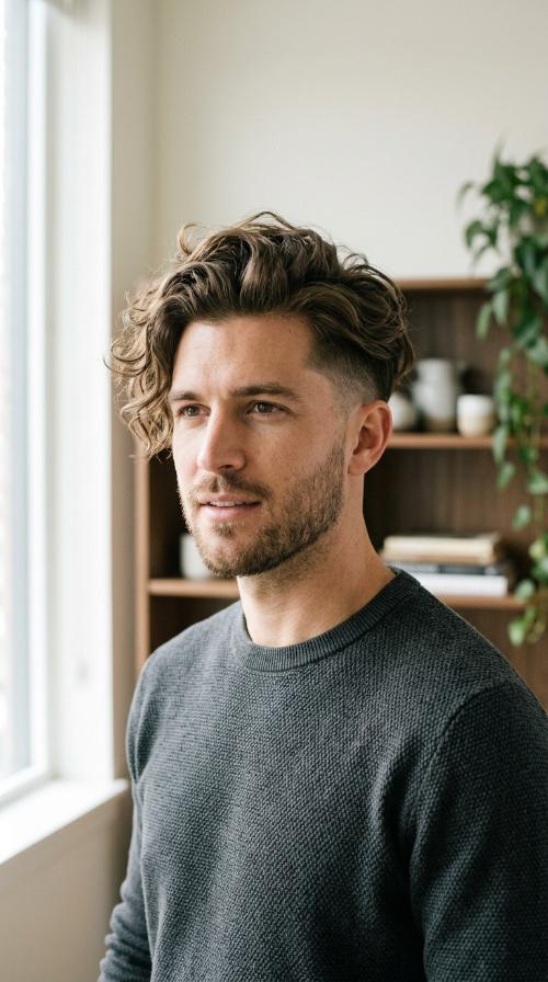 Undercut with Wavy Top
