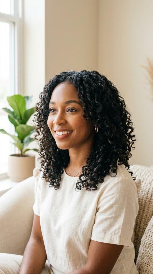 V-Shaped Layered Curls